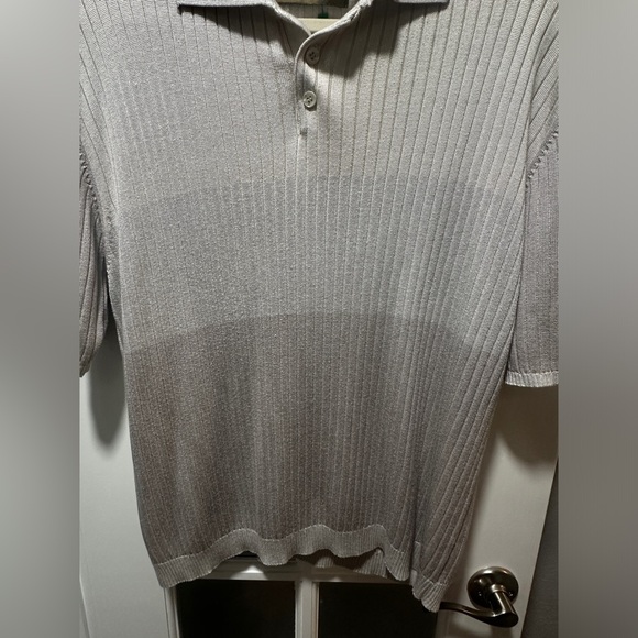 John Henry Ribbed-Knit Collared Polo Shirt - Picture 7 of 9